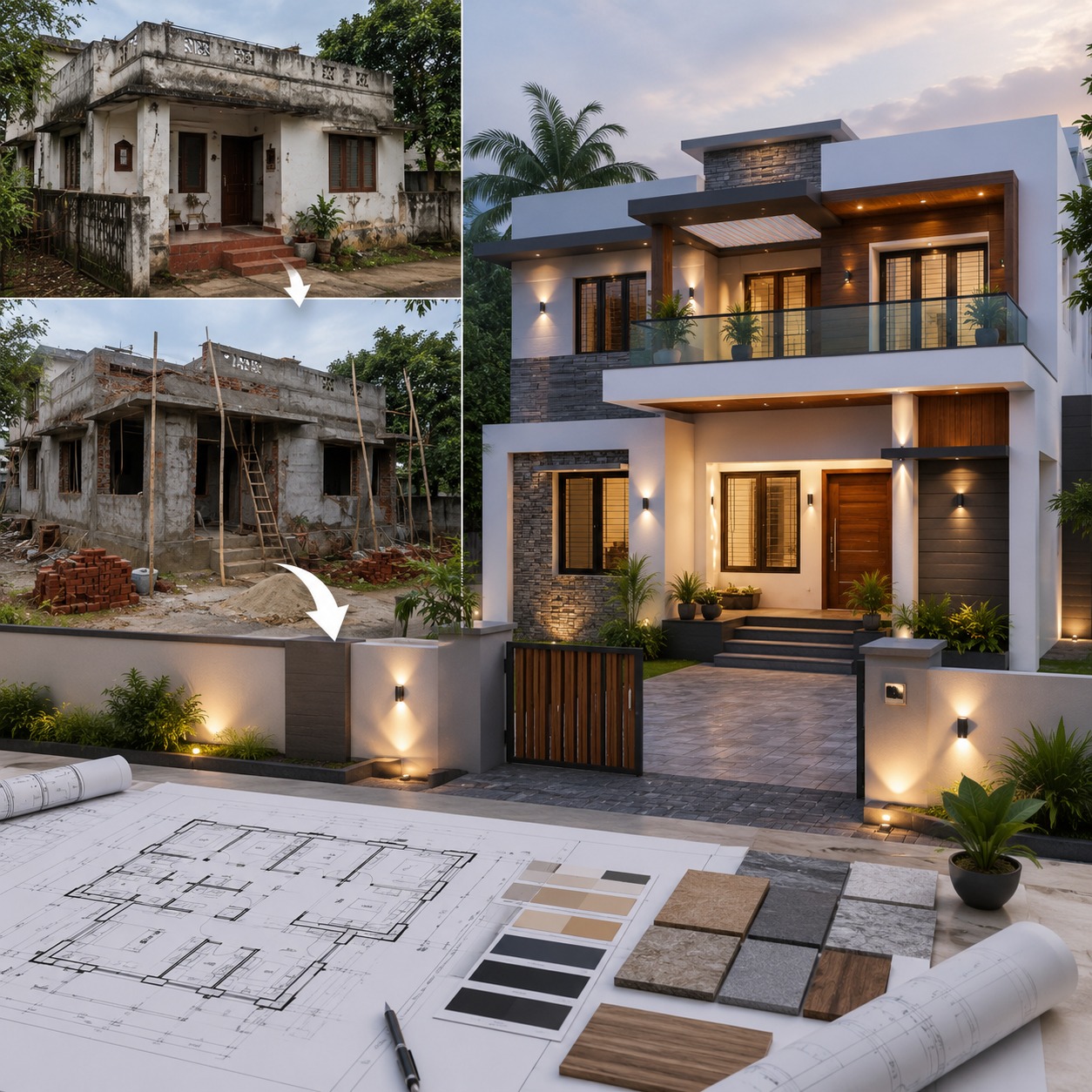 Home renovation and modern structural transformation